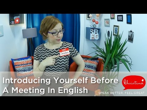 How To Introduce Yourself Before A Meeting In English - Business English Lessons