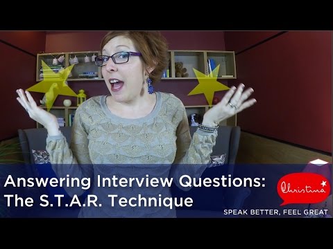 The STAR technique - How to answer job interview questions in English