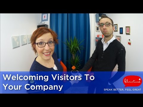 Welcoming A Visitor In English - Business English lessons