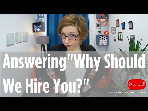 How To Answer Why Should We Hire You? - Job interviews in English
