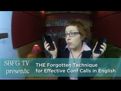 THE forgotten technique for effective conf calls
