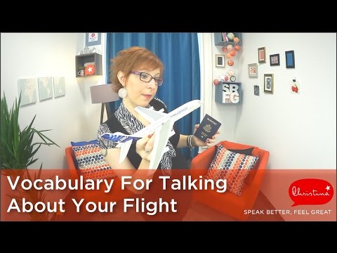 Talking About Your Flight - Learn English Vocabulary