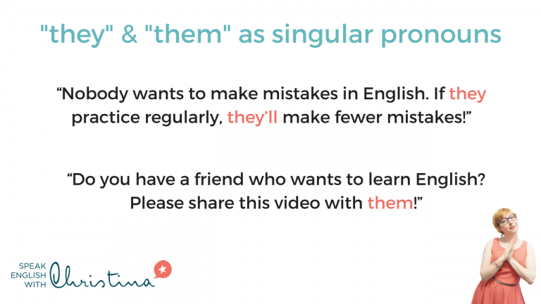 The Singular Pronoun “they” In English