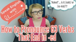 verbs that end in -ed