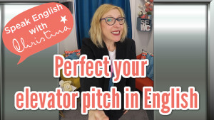 Elevator Pitch in Business English