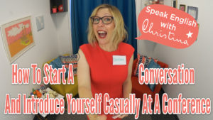 introduce yourself at a conference